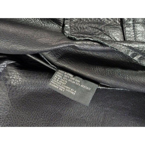 Kenneth Cole New York Men's Heavy Cow Skin Rough Leather Men's Sz S - Picture 6 of 11